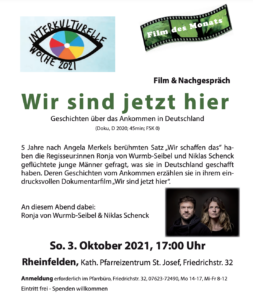Read more about the article Film & Gespräch: „Wir sind jetzt hier“